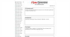 Desktop Screenshot of flyttetjenester.com